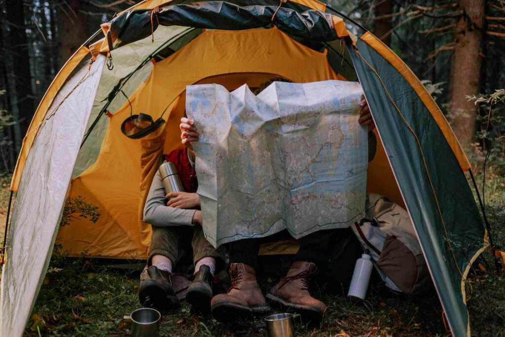 Kamperen in een tent